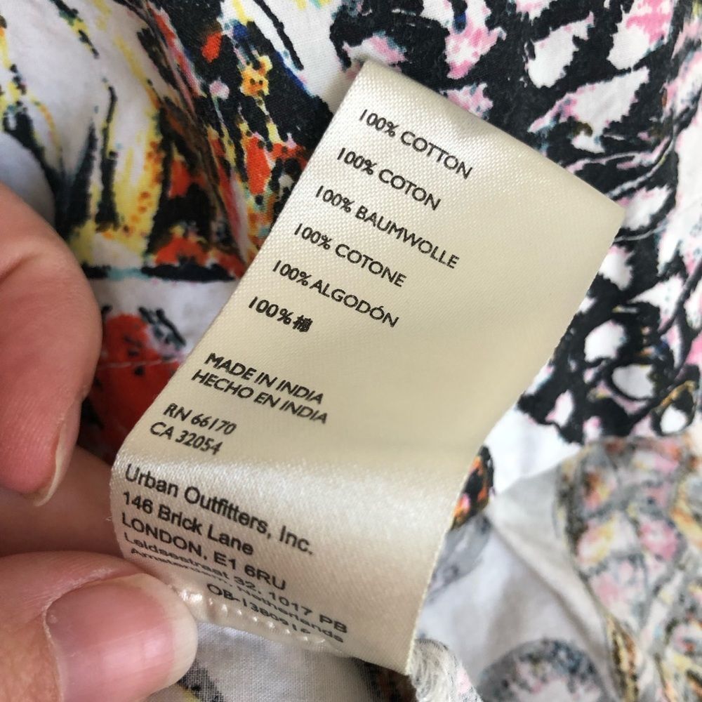 Anthropologie Maeve Somerset Mini Cotton Dress in Ivory Butterfly size SP - Picture 7 of 9